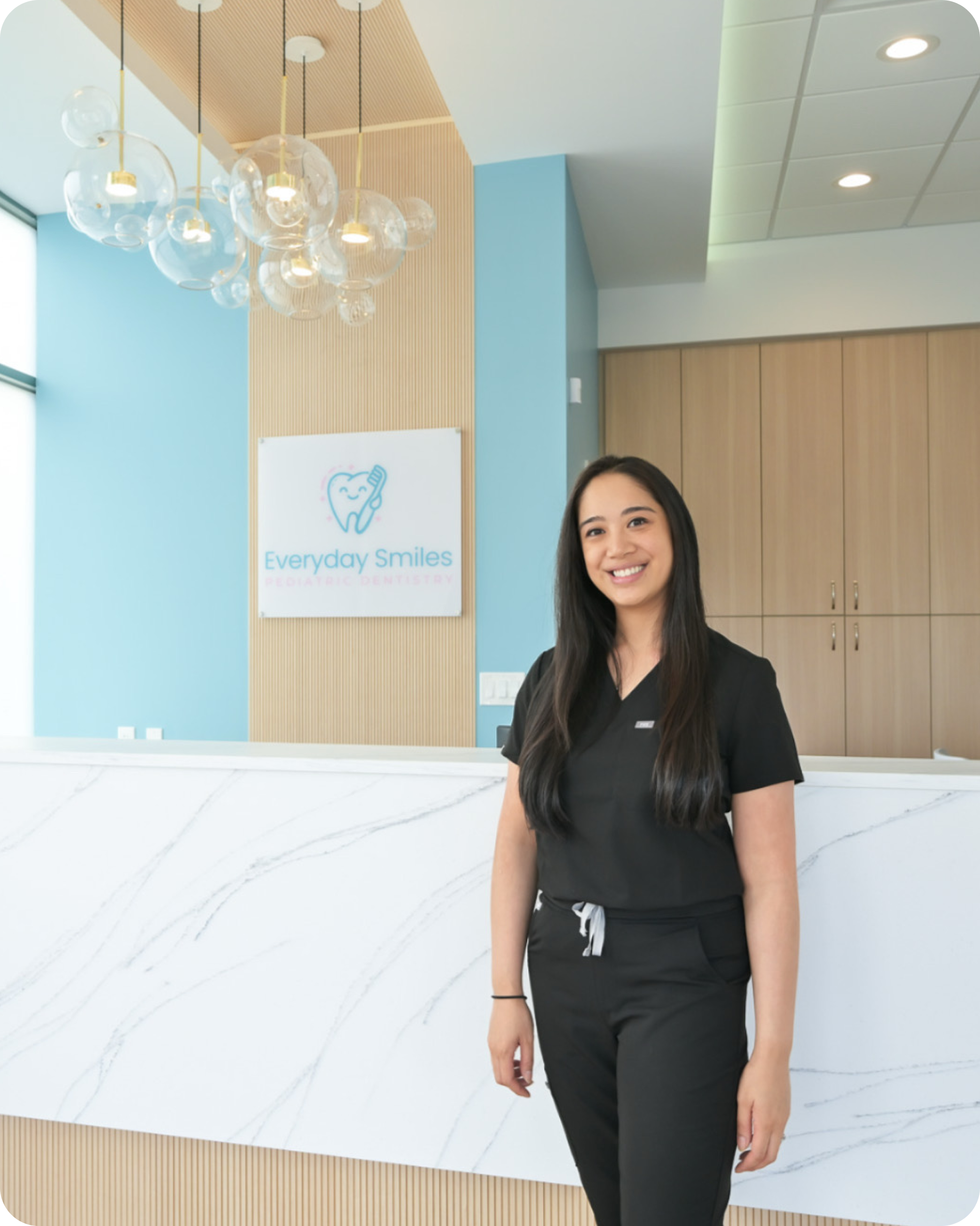Dr. Kathleen Gonzales inside Everyday Smiles Pediatric Dentistry